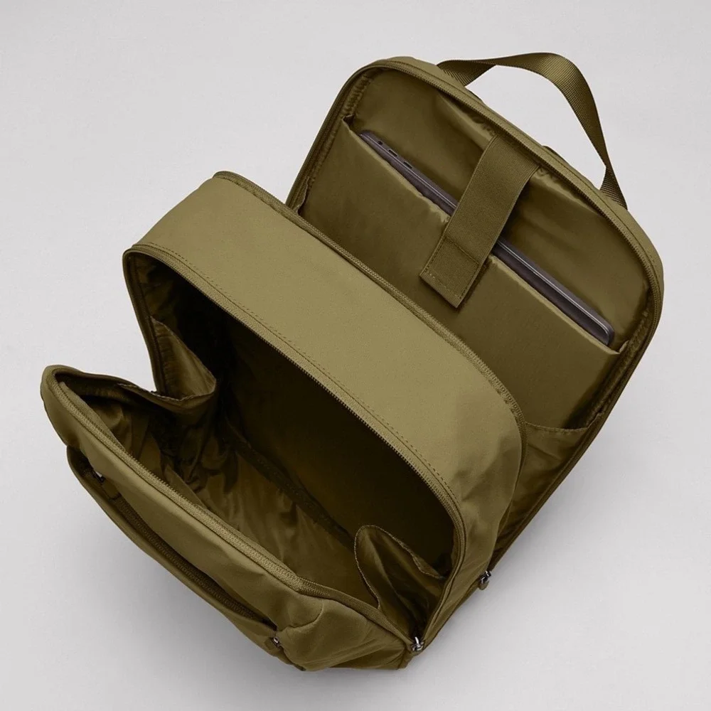 Fabletics The Sleek Backpack Moss Green Laptop Sleeve